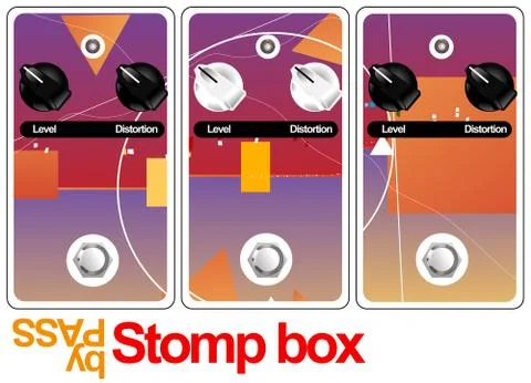 Stomp box Stock Illustration