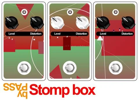 Stomp box Stock-Illustration
