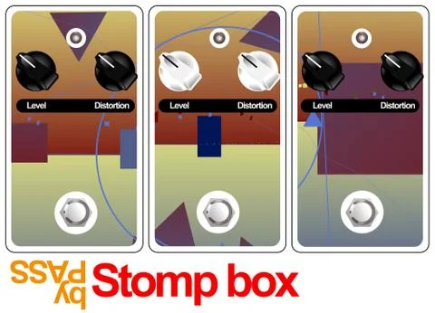 Stomp box Stock Illustration
