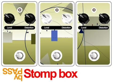 Stomp box Stock Illustration