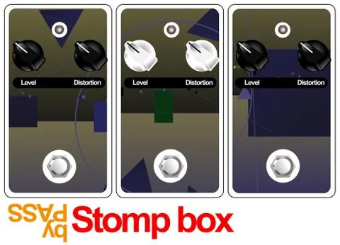 Stomp box Illustrazione stock