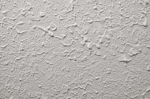 Stomp brush style drywall texture from the 1980s. Stock Photos