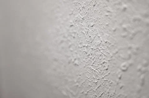 Stomp brush style drywall texture from the 1980s. Foto stock