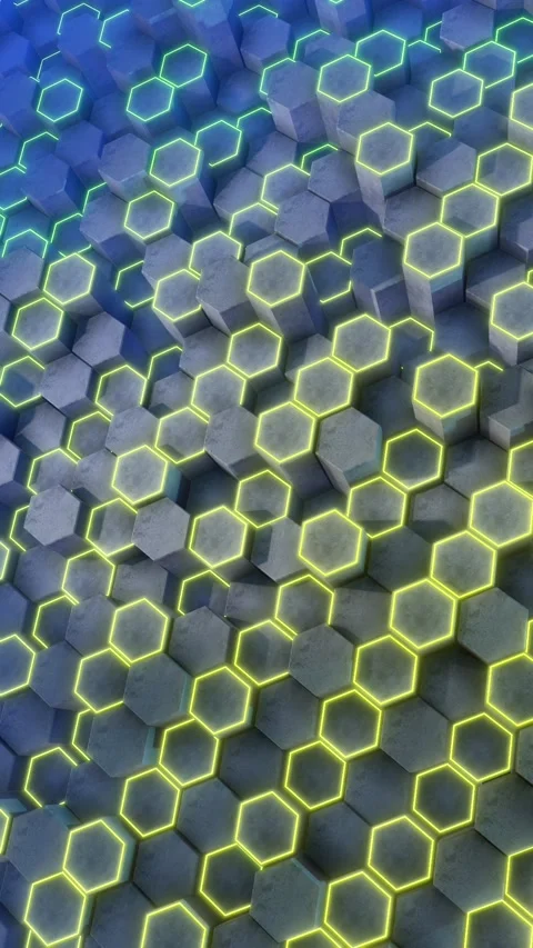 Stone 3D Hexagons 02 Background 스톡 동영상 294078897