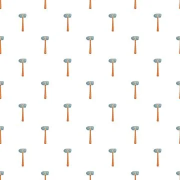 Stone age axe primitive tool seamless pattern Stock Illustration