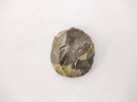 Stone age flint scraper Stock Photos