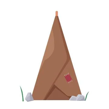 Stone age house Stock Illustration