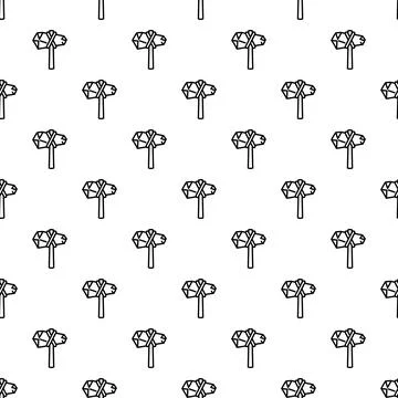 Stone age primitive tool hammer seamless pattern Ilustração Stock