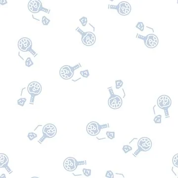 Stone analysis glyph seamless pattern Stock Illustration
