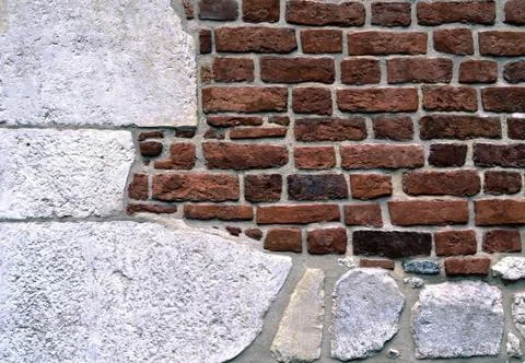 Stone and brick wall Stock Photos