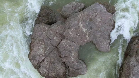 Stone and mountain river Stock Footage 219841074
