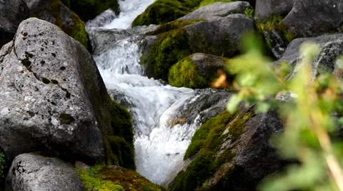 Stone and river. Stock Footage 40414526