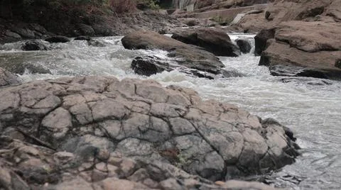 Stone and river Stock Photos