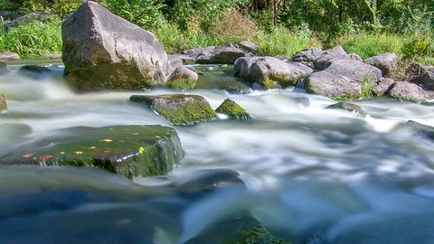 Stone and river time lapse Video stock 97998516