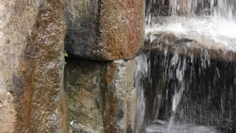 Stone and Water Stock Footage 1018039