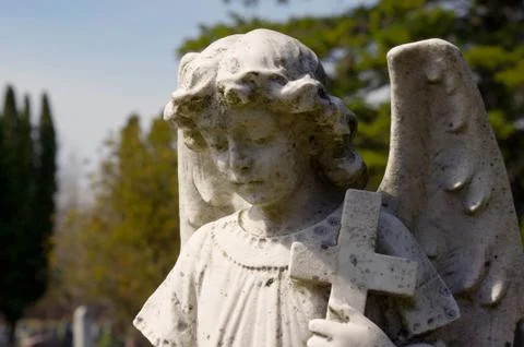 Stone angel Stock Photos
