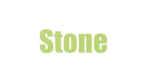 Stone Animated Word Cloud Isolated Stock Footage 107244556