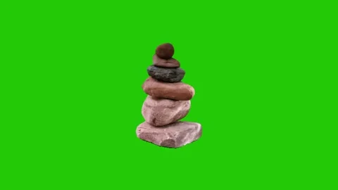 Stone animation on green screen 库存影片 332209756