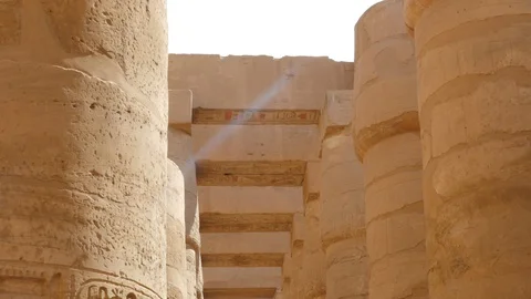 Stone Arch Between Columns Stock Footage 128044430