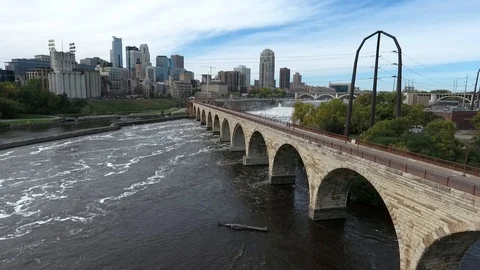 Stone Arch Bridge Video stock 111830815