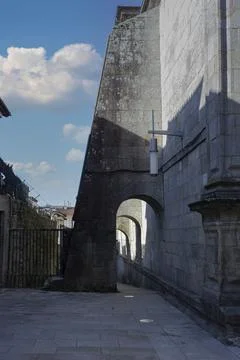 Stone arches of a fortification Stock Photos