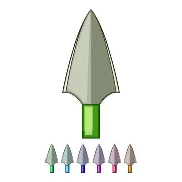 Stone arrowhead cartoon vector graphic 스톡 일러스트