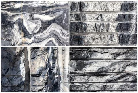 Stone background closeup texture. Focus on the pattern of the surface. Stock Photos