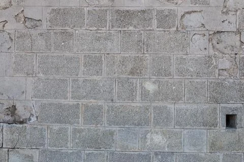 Stone background gray solid geometric pattern urban rectangular stone weather Foto stock