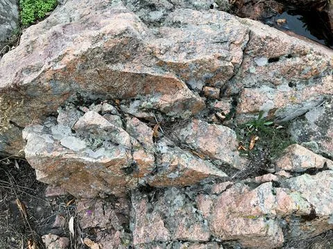 Stone background, rock formation. Stock Photos