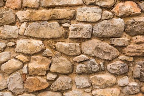 Stone background texture. Background wall made of stone. Stock Photos