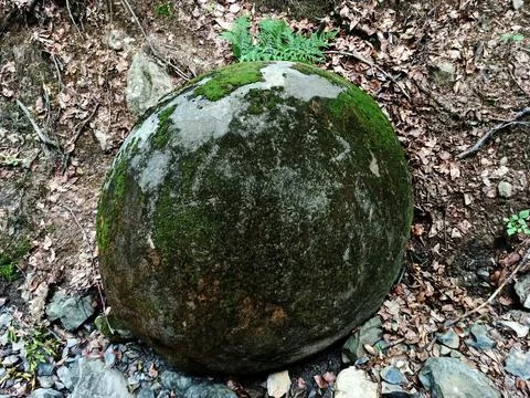 Stone balls Foto stock