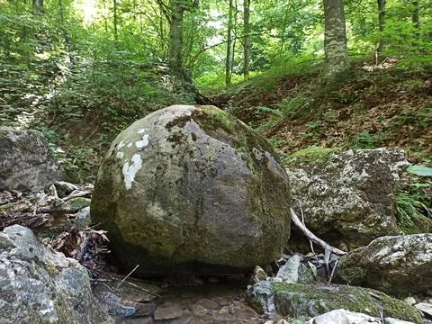 Stone balls Foto stock