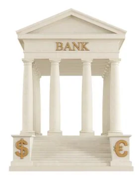 Stone bank icon Stock Illustration