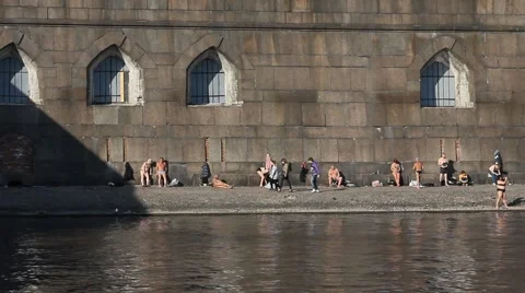 Stone beach Stock Footage 5165474