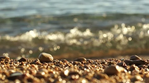 Stone on the beach Stock Footage 45919257
