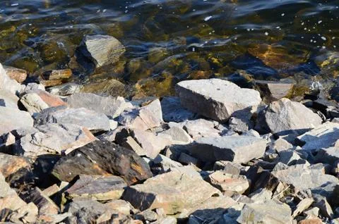 Stone beach Stock Photos