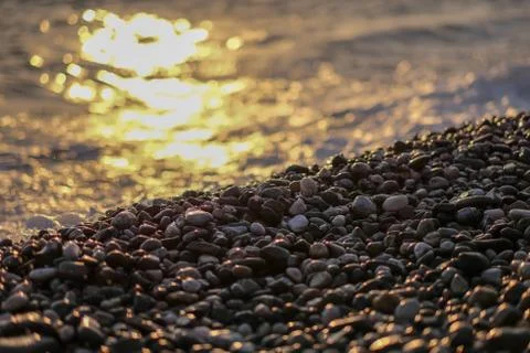 Stone beach Stock Photos