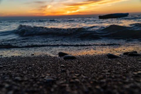 Stone beach Foto stock