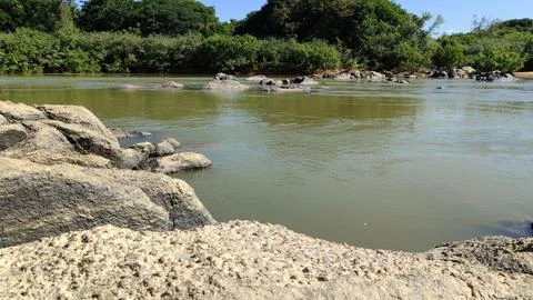 Stone beach Foto stock