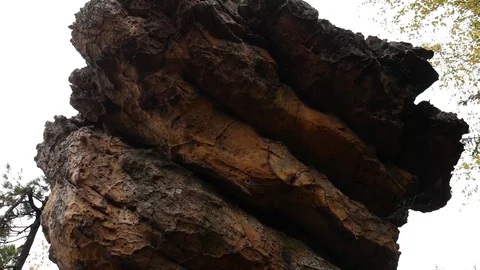 Stone from below Stock Footage 80938545