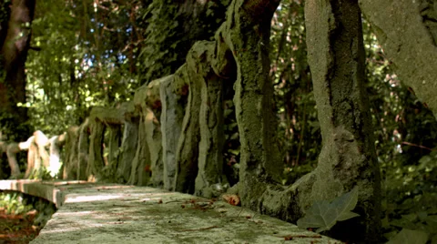 Stone Bench Stock Footage 39825362