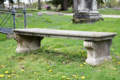 Stone bench Stock Photos