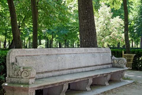 Stone bench Stock Photos