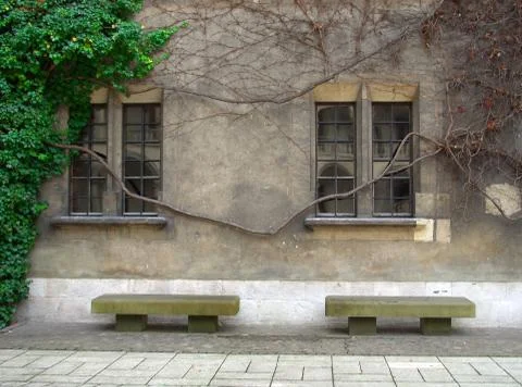 Stone benches Stock-Fotos