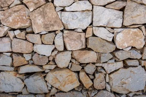 Stone block built wall Stock Photos