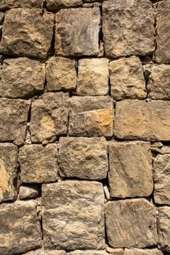 Stone block built wall Stock Photos