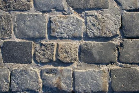 Stone block paving Stock Photos