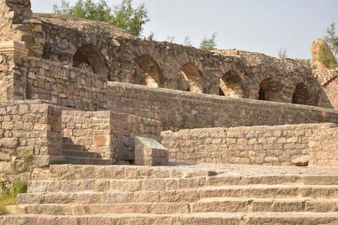 The Stone block Steps walk path in the park/garden stock photograph image Stock Photos