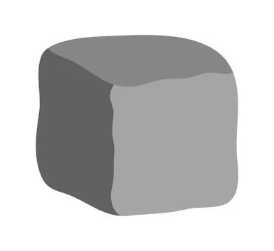 Stone block vector symbol icon design. Stock Illustration