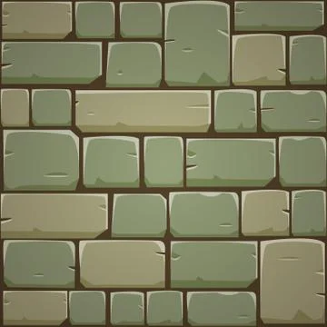 Stone Block Wall Stock Illustration
